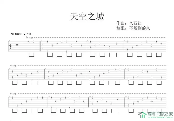 天空之城ukelele 天空之城ukulele音乐