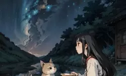 少女与猫头像 少女猫头像：情感共鸣