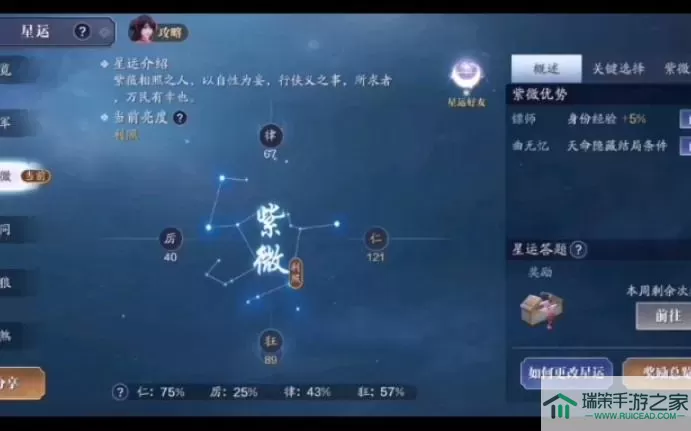 《天涯明月刀手游》星运精选推荐