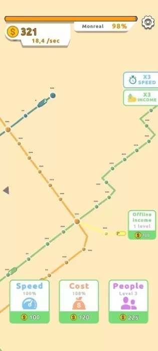 地铁连接地图设计手机游戏